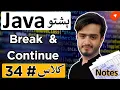 Break Continue Statements in Loops Java Pashto Course for Beginners