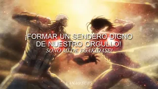 Download 『Shinzo Wo Sasageyo!』-  Linked Horizon |  Shingeki No Kyojin ; op 3 | sub. español + romaji (AMV) MP3