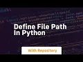 define file path in python