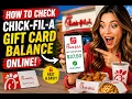 How to check Chick-fil-A gift card balance online