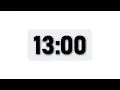 13 Minute Timer - Minimal Countdown Timer Light Theme