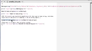 php Tutorial for Beginners 56 Serialization