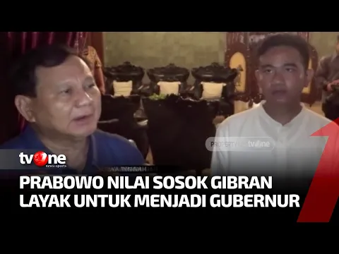 Prabowo Dukung Mas Gibran jadi Gubernur DKI