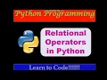 Relational operators in class 11 12