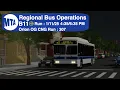 ROBLOX MTA Regional Bus Operations MTARBO - B11 LCL JG Run on a Orion OG CNG 7637 Run 307