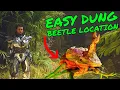 EASY DUNG BEETLE TAMING LOCATION on Ark Survival Ascended the ISLAND