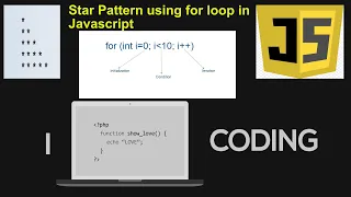 How To Print Left Triangle Star Pattern using for loop Javascript Logic