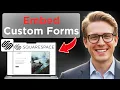 How To Embed Forms On Squarespace Code Block Tutorial Full Guide 2026