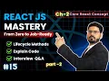 React JS Mastery Ch 2 - Lifecycle Methods In React part-2 Core React Concept