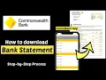 Commonwealth Statement CommBank App Get Account Summary or Transaction History Commonwealth app