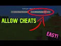 How To Allow Cheats AFTER You Create a World in Minecraft Java