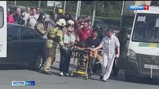 В центре Омска водитель маршрутки №222 насмерть сбил пешехода