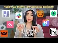 Best Productivity Apps Systems 2024 how I organise my whole life and use my phone to LEVEL UP