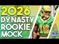 2026 Superflex Rookie Mock Draft 5 Rounds 12-Team SF 2 00 TE Premium Start 12