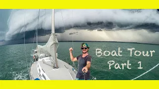BOAT TOUR, 37ft custom-built offshore race boat. (Learning By Doing Ep 101)