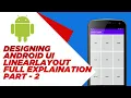 LinearLayout Tutorial Part-2 Use Of LinearLayout Android Ashish Bendale