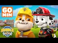 Download Lagu Rubble \u0026 PAW Patrol Marshall's Fire Rescues! w/ Skye, Rocky \u0026 Chase | 1 Hour | Rubble \u0026 Crew