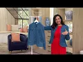 Coldwater Creek Denim Peplum Jacket on QVC