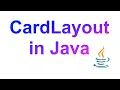 How to use a CardLayout in Java