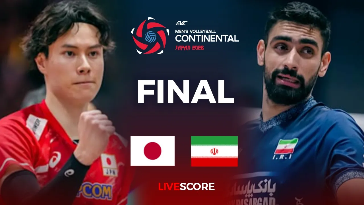 Japan 🇯🇵 vs Iran 🇮🇷 | AVC Men's Continental Championships 2026 - Final | LIVE SCORE | Sept 13, 2026