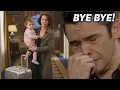 BYE BYE Sarah leaves Salem after divorcing Xander Godfrey exits DOOL Days of our lives spoilers