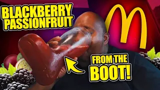 McDonalds Blackberry PassionFruit Refresher Das Boot Chug