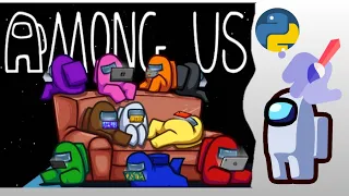Python Draws AMONG US game characters