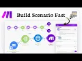 How to CREATE a Scenario in Make com Simple Workflow Steps