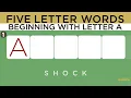 GUESS THE 5 LETTER WORD BEGINNING WITH A 3 CLUES