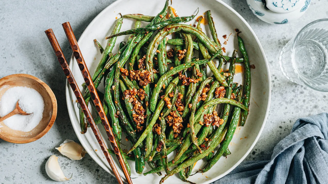 Air Fryer Garlic Green Beans (Recipe)