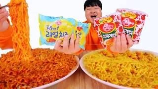 학교에서 몰래 🍝스파게티🍜치즈라면 맹그러 먹기 School mukbang
