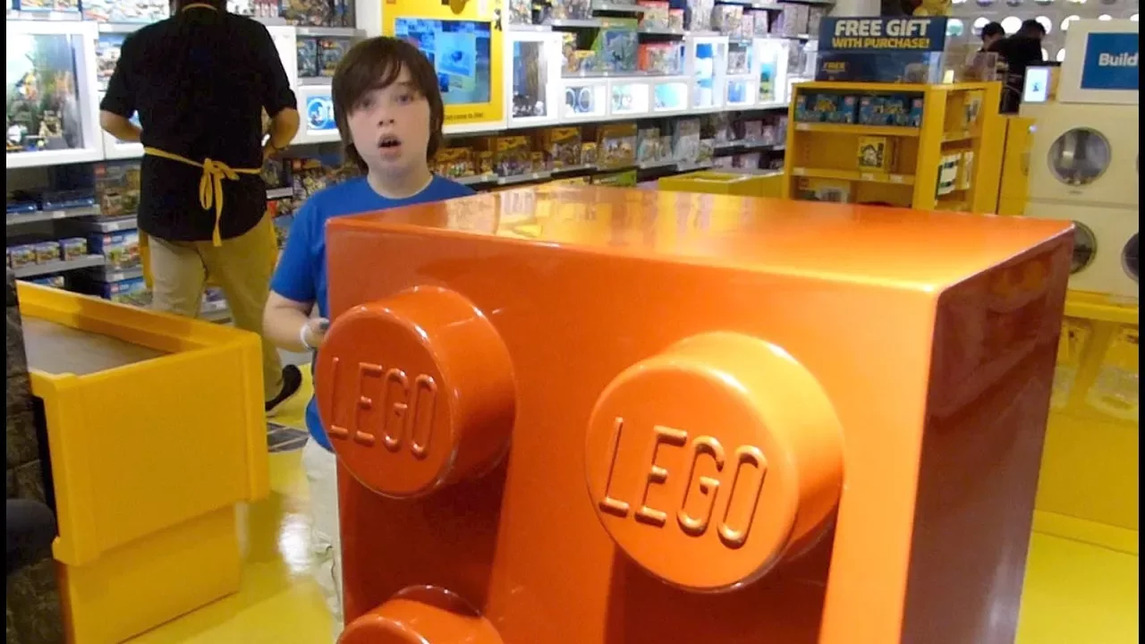 Dillon's 10th Birthday LEGO Store trip. 