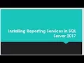 Install Reporting Services in SQL Server 2017 CTP 2 1