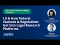 Federal Statutes Regulations Get Online How Laws Get Online Challenges in Free Law