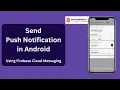 Send Android Push Notifications Using Firebase Cloud Messaging Firebase push notification Android