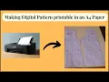Making a Digital Pattern Printable in A4 paper in Illustrator Printing patterns in a home printer