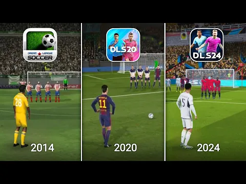 Download MP3 Evolution of Dream League Soccer 2014-2024 | DLS 2014 - DLS 2024