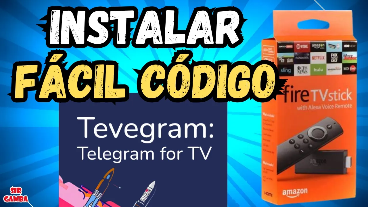 ¡Instala TEVEGRAM! Telegram para Fire TV Stick y Android TV 🔥 Guía RÁPIDA