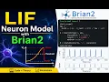 LIF Neuron Model with Brian2 Theory Implementation Simulation