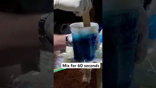 Mixing #polyester #resin fast! #totalboat