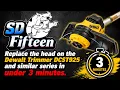 Dewalt Trimmer Head Replacement on the DCST925 and Similar Series in Under 3 Minutes