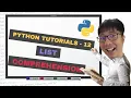 python tutorials 12 - list comprehension