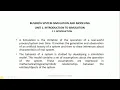 Business System Simulation and Modeling Unit 1