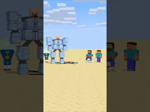 Herobrine And His Friend Got A Small But Terrible Robot #friendship #shorts #trending #anime