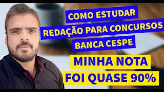 COMO ESTUDAR REDAÇÃO CESPE de forma SIMPLES! (passo a passo)