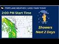 Portland Weather Rain Update Possible T-Storms