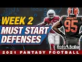Defense Start Em Sit Em - Fantasy Football Week 2