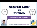Nested Loop in Python Nested Loop in Python in Hindi