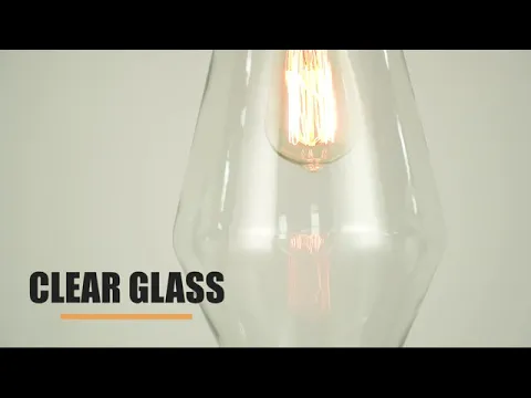 Download MP3 Osimir Single Bell Pendant Light, Modern Glass Metal Hanging Ceiling Lights Fixture, 18 inch Pendant