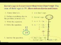 Beginning Algebra Word Problem Steps